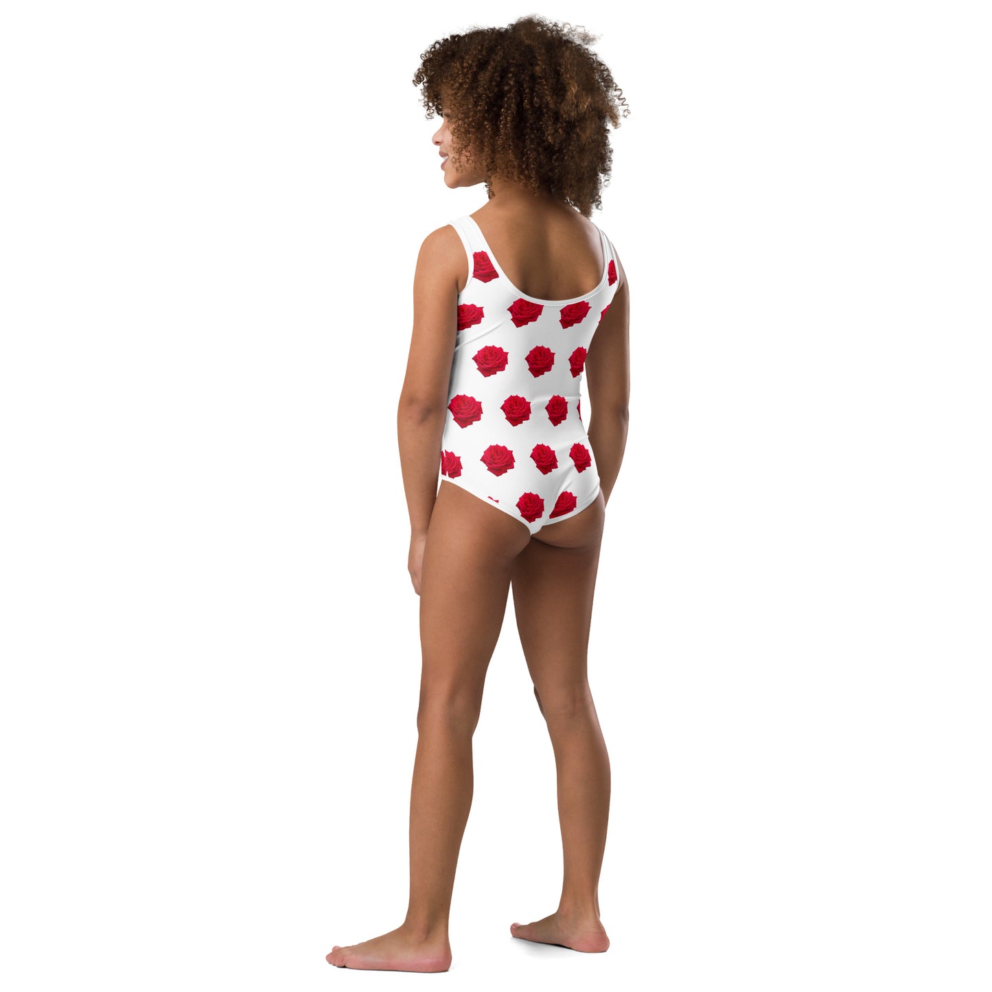 Maillot de bains 1 pièce enfant imprimé rose il était une fois sur terre photo 3