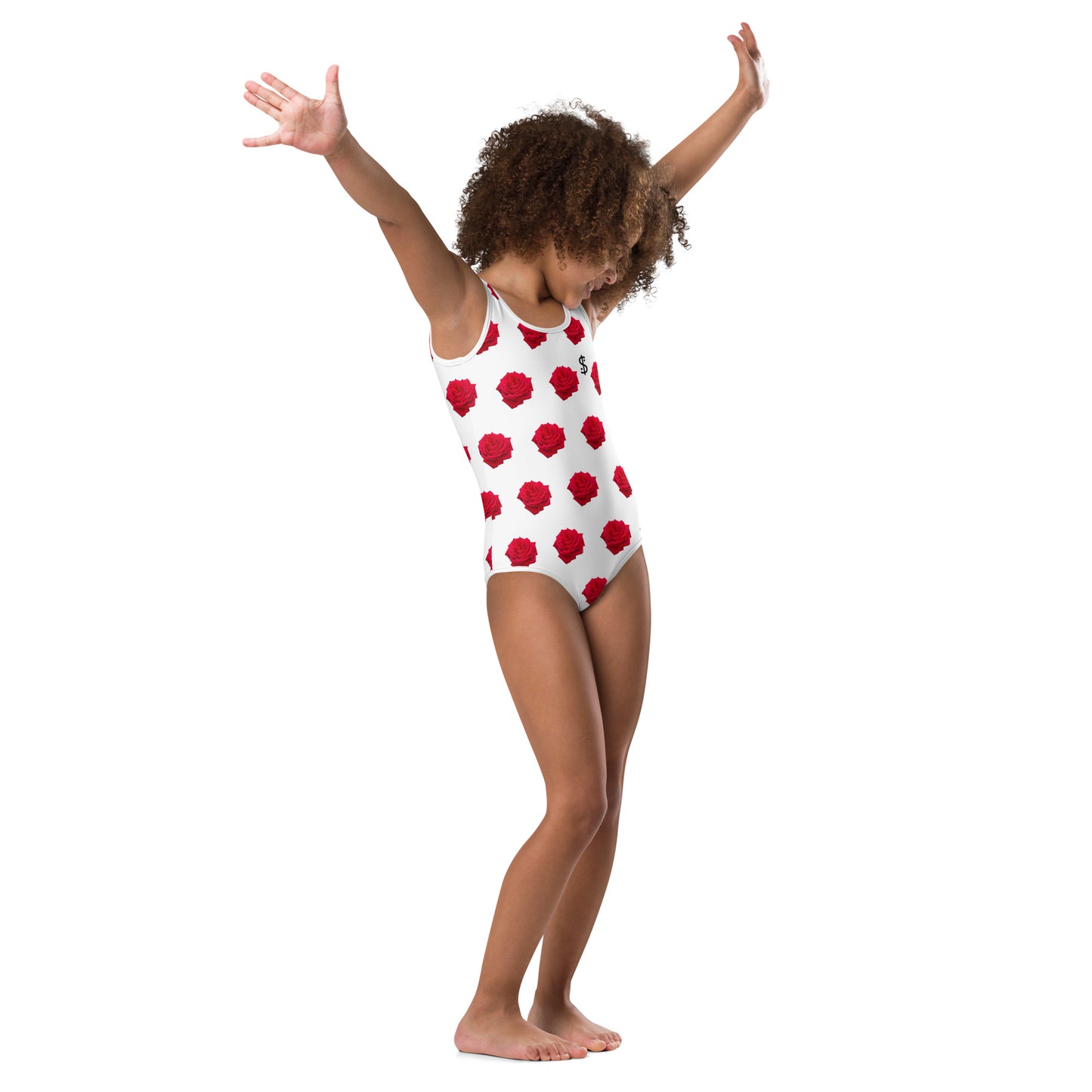 Maillot de bains 1 pièce enfant imprimé rose il était une fois sur terre photo 4