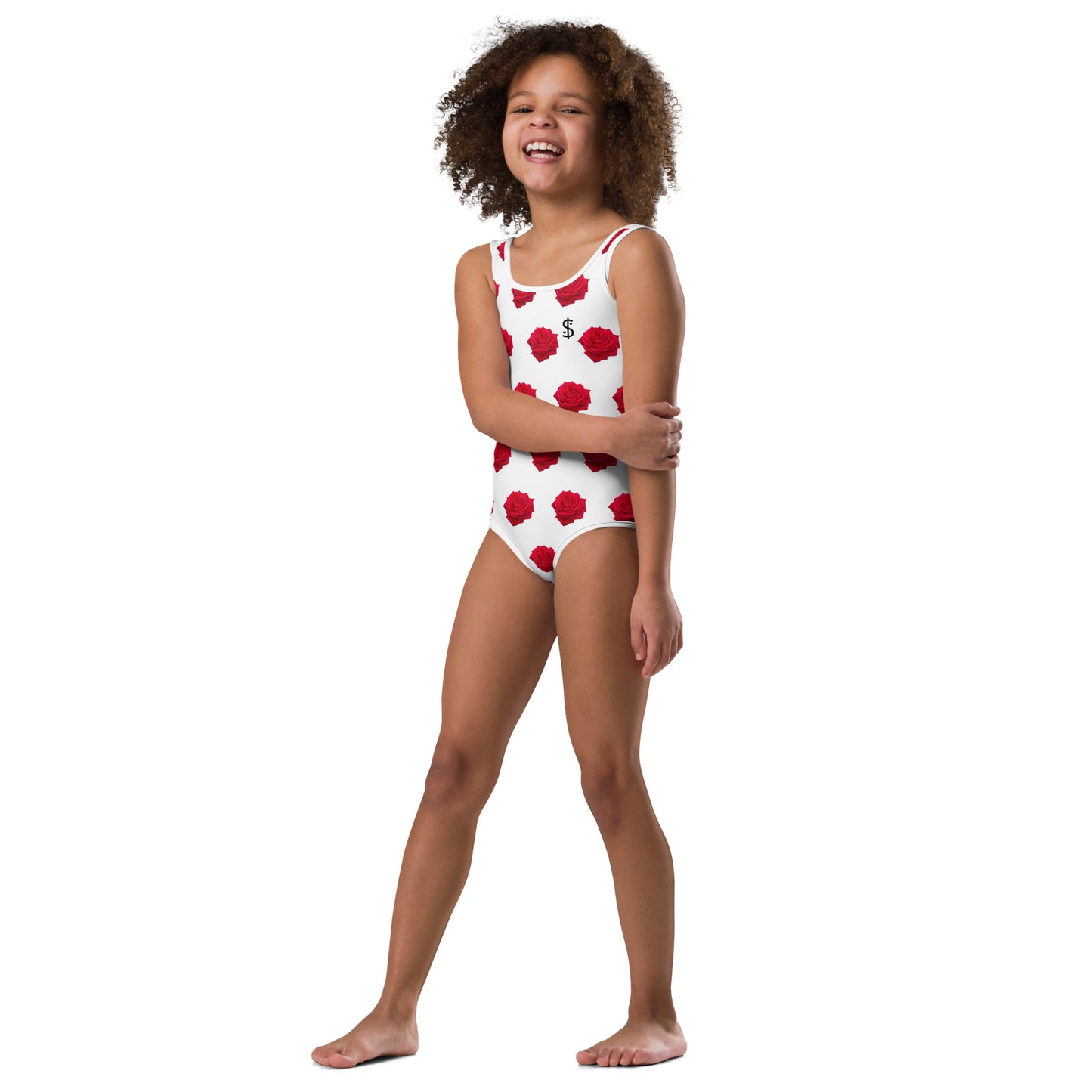 Maillot de bains 1 pièce enfant imprimé rose il était une fois sur terre photo 5