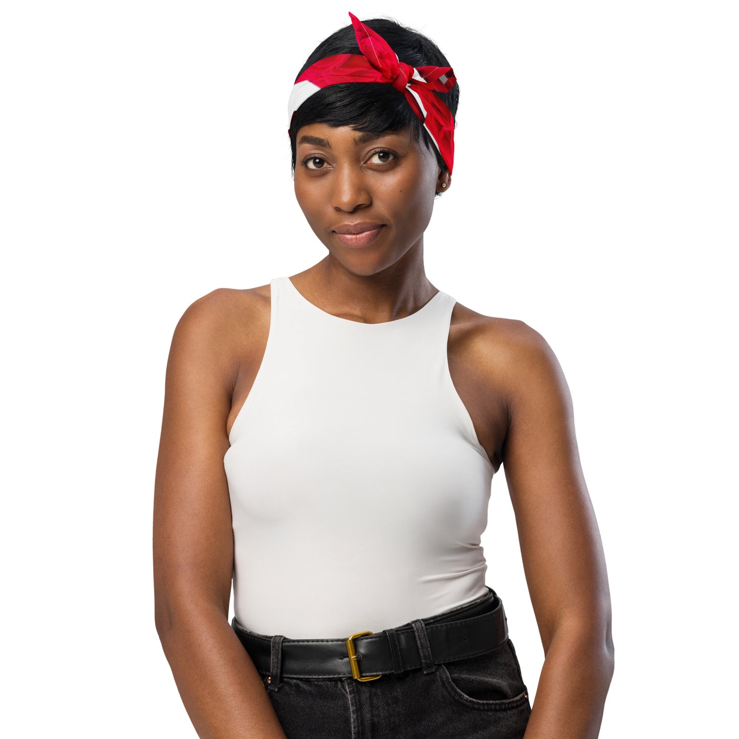 Bandana Protection solaire UPF50+ Collection Photo ROSE " il était une fois sur terre "