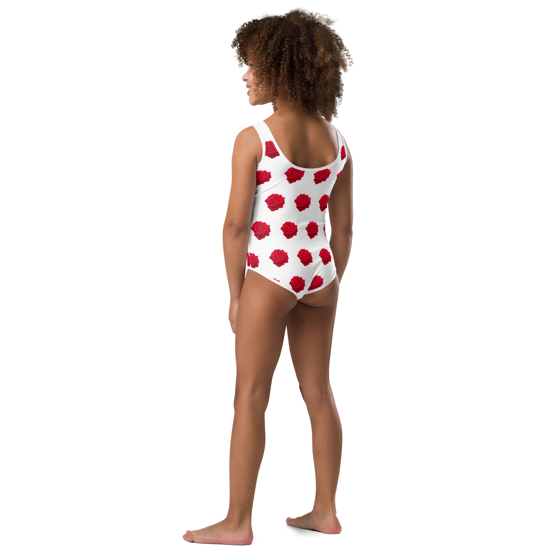 Maillot de bains 1 pièce enfant imprimé rose il était une fois sur terre photo 3