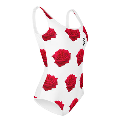 Maillot de bains 1 pièce fille imprimé rose il était une fois sur terre photo 2