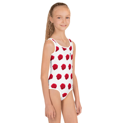 Maillot de bains 1 pièce fille imprimé rose il était une fois sur terre photos  4