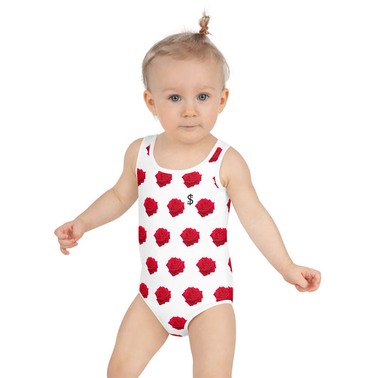 Maillot de Bain UV 50 + Enfant fille collection Photo ROSE " il était une fois sur terre "