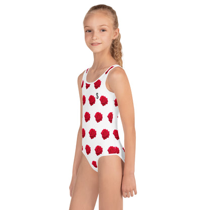 Maillot de Bain UV 50 + Enfant fille collection Photo ROSE " il était une fois sur terre "