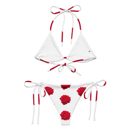 Bikini avec protection solaire UPF 50+ collection Photo ROSE " il était une fois sur terre "