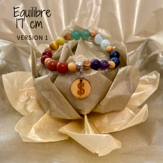bracelet 7 chakras collection équilibre Edition limitée il était une fois sur terre perle 8 mm taille 17 cm version 1