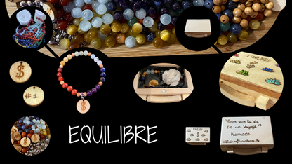  "ÉQUILIBRE" 7 Chakras – Perles 6 mm – Édition Limitée "Il Était Une Fois sur Terre" Version 1